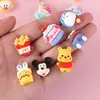 Estilo Misturado Desenho Animado Miniaturas Brinquedos de Comida Acessórios de Resina DIY Cola de Chantilly Capa de Celular Presilha de Cabelo Patches para Crocs Venda por Atacado