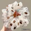 Goma para el pelo tipo scrunchie oversized de estilo coreano con múltiples capas, liga para el pelo de estilo perezoso, cuerda para coleta, accesorio para el pelo de alta gama