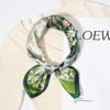 Banda para el cabello de seda de primavera y verano Bufanda pequeña cuadrada de seda para mujer Cinta 53cm Moda Corbata Cabello Bufanda Cinta de Seda de Morera