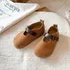 Zapatos de piel para niña, nueva colección primavera/otoño 2026, zapatos para niños, zapatos estilo princesa, suela suave, modernos y cómodos para bebés