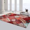 Alfombra de terciopelo de cristal a cuadros de estilo étnico, cubierta completa para sala de estar, sofá, mesa de café, manta comercial, oficina, manta absorbente antideslizante
