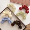 Horquilla francesa de alta gama con forma de arco y ácido acético, elegante, con forma de tiburón, accesorios para el cabello para mujer