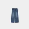 Verão novo jeans feminino solto casual retrô desgastado fluido casual simples WFSY60973