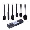 Juego de 6 brochas de silicona para cocina, todo incluido, de una sola pieza, para crema, raspador, herramientas para hornear pasteles.