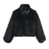Comércio Exterior Atacado Outono Novo Estilo Europeu e Americano Gola Alta de Pele Sintética Jaqueta Curta Outwear 6318283