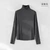 Nueva Colección de Otoño Yida: Camiseta Interior de Manga Larga Mousse Cashmere, Camiseta Sencilla, Top Suave y Versátil para Mujer, Personalizable