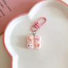Llavero Colgante de Gato Cerdo Cuádruple de Pan de Dibujos Animados Lindo Accesorios Colgantes para Bolso de Niña Regalo para Novia