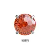 Accesorios para Pendientes de Aleación de Titanio F136 5/6/8mm Corte Fuego Artificial Zirconia 5A Joyería Brillante para Perforación de Cartílago de la Oreja Cabeza