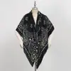 135 Bufanda Cuadrada Retro de Cachemir Falso Estampada para Exportación, Otoño e Invierno Transfronteriza Amigable con la Piel Cálida, Chal Versátil