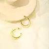 Pendientes de acero inoxidable de personalidad de moda europea y americana, pendientes geométricos cuadrados de alta lujo, pendientes de nicho para el temperamento femenino