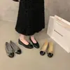 Zapatos Mary Jane cuadrados de punta cuadrada, color plata, estilo francés para mujer 2026, bailarinas versátiles y elegantes