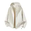 Chaqueta softshell con capucha para primavera y otoño, cortavientos, impermeable, transpirable y cálida, adecuada para ir al trabajo, actividades al aire libre y senderismo.