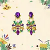 Pendientes de Carnaval Francés de Lujo Transfronterizos Europeos y Americanos, Pendientes Personalizados Estilo Ins, Exquisitos Accesorios Dulces-Cool de Fiesta para Mujeres