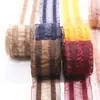 Tira de Gasa Fruncida Estilo Coreano Estilo Fresco Accesorios para el Cabello con Lazo DIY Adorno para Ropa Accesorios para Sombrero Correa de Empaque de Flores