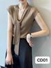 Diseño Elegante y con Estilo Estilo Coreano con Chal, Suéter Tejido de Seda Helada con Cuello en V, Top de Verano con Mangas Cortas para Mujer