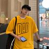 Camiseta de marca de moda, estilo hip-hop callejero, de manga corta para hombre, ropa blanca de moda, estilo Hong Kong, holgada, para parejas, ropa de verano, nueva, de manga corta.