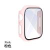 Para Apple Watch SE-S9 Funda protectora para Apple Watch con aceite en aerosol, carcasa esmerilada, película integrada, carcasa de PC