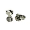 Acero inoxidable, una ranura, hexagonal interno, 1/4 de pulgada, 3/8 de pulgada, interfaz de placa de liberación rápida para cámara de trípode, tornillo para accesorio de fotografía