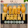 Frete Grátis SF Jade Natural Jade Bege Itens Funerários Ornamentos para Urnas Sepultamento Acompanhamento Funerário Produtos Funerários