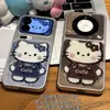 Funda de Teléfono de Gato de Mezclilla Compatible con iPhone 16 Pro Max Funda de Teléfono Apple 17 Galvanizada Cambio Instantáneo Funda Suave Protección
