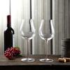 Lujo Ligero Tallo Rojo Copa de Vino Borgoña Copa de Vino Tulipán Cáliz de Panza Grande Juego de Caja de Regalo con Artesanía de Seda