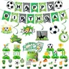 Festa Temática de Futebol Suprimentos de Decoração de Aniversário Bandeira Topper de Bolo Futebol Futebol Banner de Aniversário