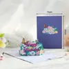 Tarjeta de felicitación tridimensional de cumpleaños creativa 3D flores de Acción de Gracias mariposa bendición tallado tarjeta de agradecimiento transfronterizo Amazon tarjeta 3D
