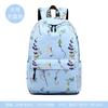 Mochila Nova Transfronteiriça para Mulheres e Alunos do Ensino Médio Estilo Japonês e Coreano Poliéster Mochila Impermeável Estilo Pequeno Fresco Mochila Estampada Mori
