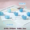 15x17mm Color Cambiante UV Gato Gordo Resina Tallada Gato Gordo Pequeño DIY Pulsera Hecha a Mano Material para Collar