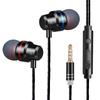 Audífonos Metálicos de Bajos Fuertes con Cable Redondo y Micrófono, Adecuados para Teléfonos Apple y Android, Alta Calidad de Sonido