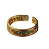 Brazalete Abierto con Nicho Budista Estilo Cueva y Estatua de Buda Hueca, Inspiración Zen Vintage, Exquisito y de Alta Gama, Brazalete Personalizado Estilo Punk