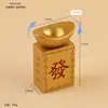 Ornatos de liga manoplas pote das cem bênçãos bule pequeno ornamentos rotativos mahjong bacia de tesouro sólida artesanato em metal