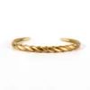 Entrada Nórdica Luxo Simples Pulseira de Chifre Batido Anel Mobius Retrô Masculino e Feminino Pulseira de Casal Aberta Decoração Versátil