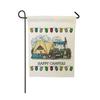 Bandera de jardín de lino serie búho retro transfronteriza, impresión a doble cara, pintura colgante para jardín QZ01