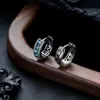 Brincos de Zircônia Transfronteiriços para Homens, Modernos, Fashion, Únicos, Design Exquisito, Presilhas de Orelha para Mulheres, Luxo Leve, Joias de Orelha Versáteis Atacado