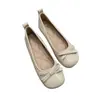 Zapatos Mary Jane poco profundos de punta redonda con suela blanda, nuevos de otoño 2026, versátiles, ligeros, con lazo, slip-on para mujer