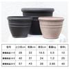 Maceta de resina de imitación cobre retro de gran diámetro, maceta de plástico gruesa de imitación clásica de gran tamaño para balcón, hogar, plantación de plantas verdes