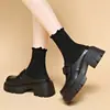 Medias Zapatillas Cerradas de Suela Gruesa Estilo Francés para Mujer, Nuevo Modelo 2026, Súper Populares para Verano y Otoño, Zapatillas Deslizables de Suela Suave para Uso Exterior