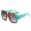 Gafas de Sol Minimalistas de Montura Cuadrada Color Block Gafas de Sol Transfronterizas Europeas y Americanas Selecciones de Influencers Ins Gafas de Sol de Moda