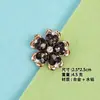 Sapatos, roupas, bolsas, acessórios, acessórios DIY com flor de cristal em formato de coração, tiara de flor de cinco pétalas com strass, presilha de cabelo