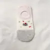 Calcetines de Gato de Dibujos Animados para Mujer, Calcetines Bajos Finos Estilo Japonés con Hilo de Puntos para Primavera y Verano, Calcetines Invisibles Bajos Antideslizantes de Silicona, Sin Costuras