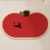 Alfombra de baño de color dopamina de secado rápido absorbente para el piso baño alfombra de puerta de baño decoración de casa de alquiler alfombra antideslizante