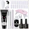 Arte de Uñas 15ml Gel de Extensión Set de 12 Piezas, Pincel Moldeador de Uñas, Gel de Cristal, Gel de Cristal Exclusivamente para Ventas Transfronterizas