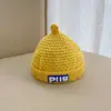 Gorro Chupeta Gorro Infantil de Lã Tricotado para Meninos e Meninas no Outono e Inverno Quente e Espesso Gorro Pulôver Bebê Tendência