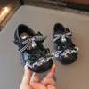 Nuevos Zapatos para Niñas Pequeñas Otoño 2026 Lindos Encaje Ligeros Zapatos de Princesa para Niñas Suela Suave Zapatos de Piel
