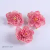 Conjunto de materiais DIY de flor de simulação rosa flor artificial flor de seda flor para grampo de cabelo cocar chapéu de acadêmico flor adesiva decoração de bolsa de dor