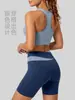 Traje Deportivo Casual Juyitang con Bloques de Color Transpirable para Fitness Traje de Yoga Nude de Alta Elasticidad para Mujer