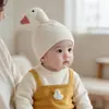 Bonito Patito Sombrero de Punto para Niños Otoño Invierno Bebé Cálido Sombrero de Lana Cortavientos Protección para Orejas Sombrero Unisex Moderno