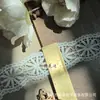 Em estoque Novo Lolita Bordado Solúvel Em Água Lace Leite Seda Único Lado Flor Onda Lace Lace Código De Barras