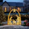Decoraciones Navideñas para el Jardín Juego Grande de Belén Navideño para Exterior Jardín Césped Decoración para Fiesta Familiar Festiva